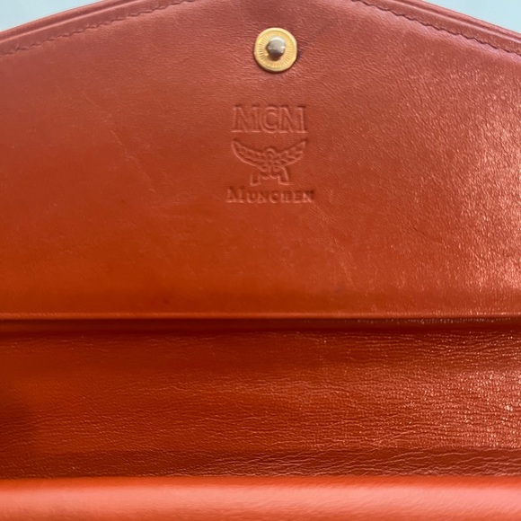 MCM COGNAC VISETOS TRIFOLD WALLET a WITH CARD HOLDER - Picture 6 of 16